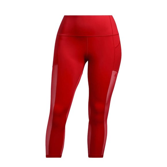 Adidas Women's Ivy Park B Mine Red Tights (Plus Size) HH9732 - Picture 1 of 4